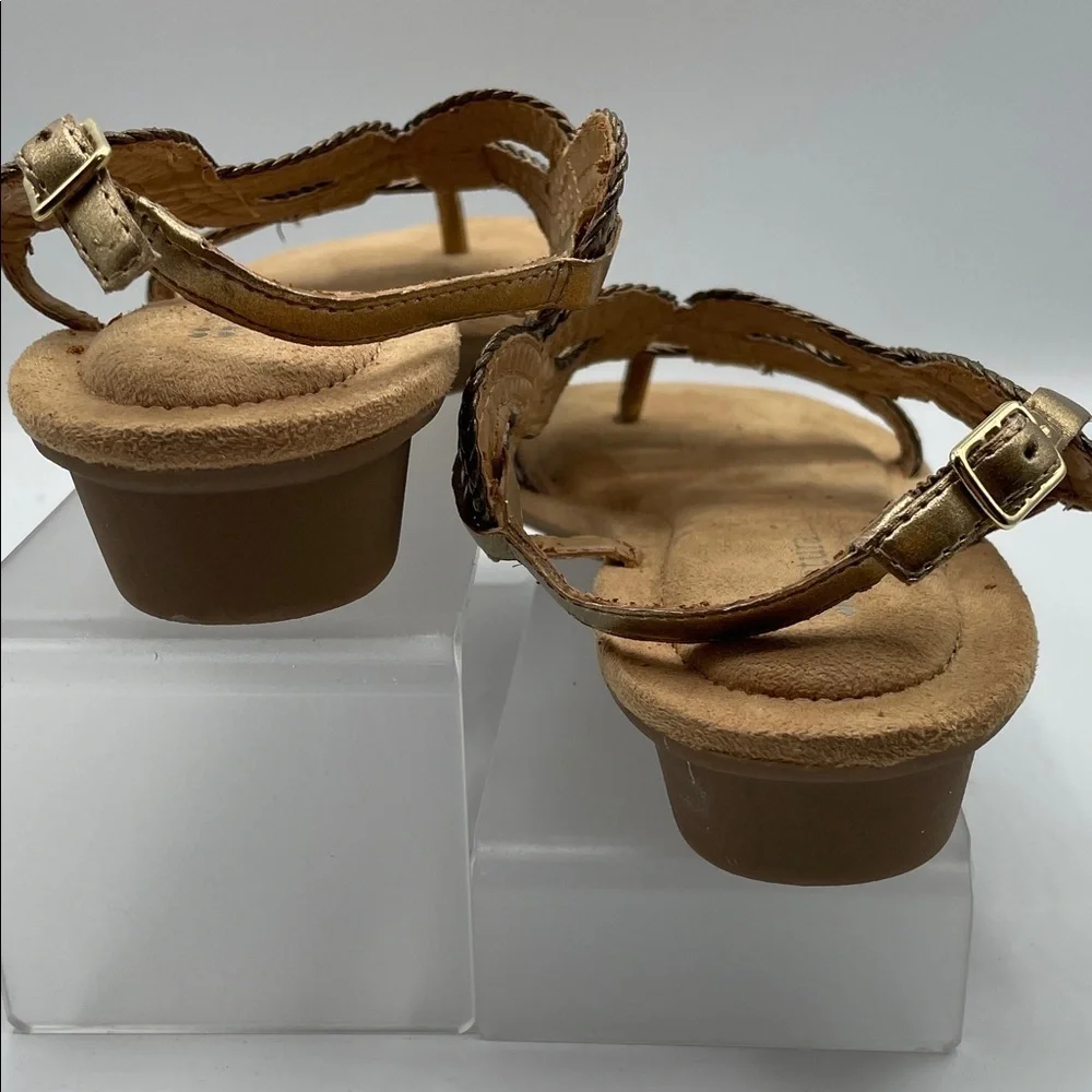 Naturalizer Braided Bronze and Gold Sandals, size 7N